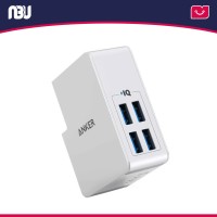 شارژر دیواری 4 پورت انکر مدل PowerPort 4 Lite A2042
