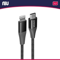 کابل تبدیل USB-C به لایتنینگ انکر مدل A8652 PowerLine II Plus طول 0.9 متر
