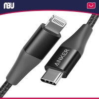 کابل تبدیل USB-C به لایتنینگ انکر مدل A8652 PowerLine II Plus طول 0.9 متر