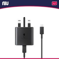شارژر سامسونگ 45 وات 3 پین مدل EP-TA845XBEGGB به همراه کابل