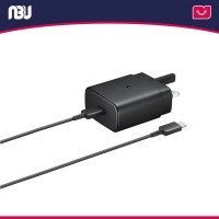 شارژر سامسونگ 45 وات 3 پین مدل EP-TA845XBEGGB به همراه کابل