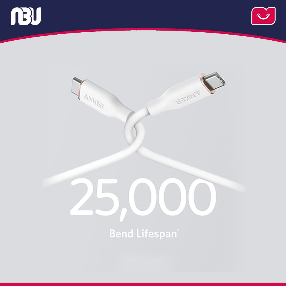 کابل USB-C به USB-C انکر مدل Powerline III Flow A8552H11