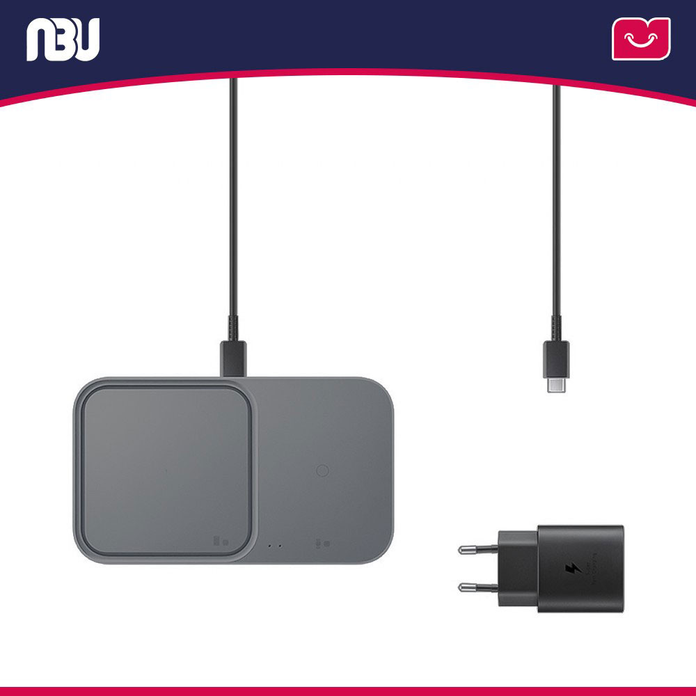 شارژر بی سیم سامسونگ مدل EP-P5400TBEGCA به همراه کابل و آداپتور