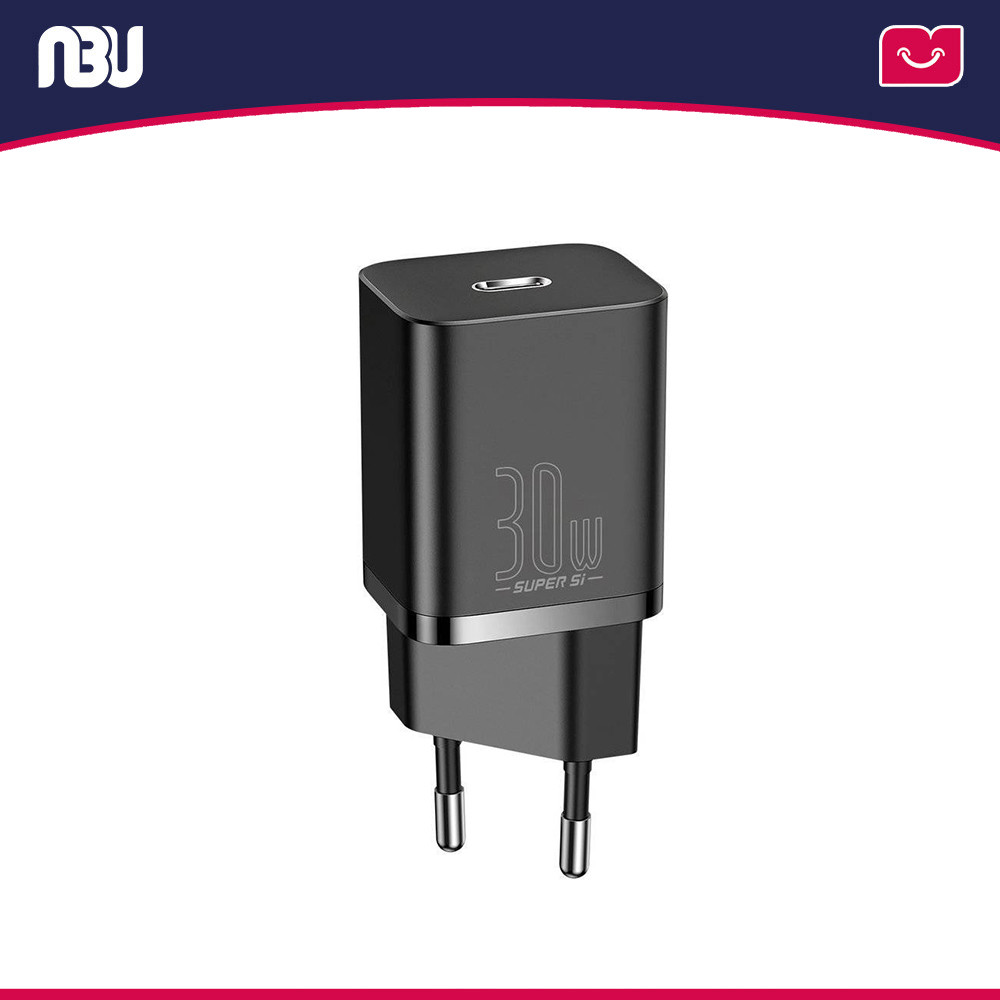 تصویر جدید شارژر دیواری 30 وات باسئوس مدل CCSUP-J01 Super Si