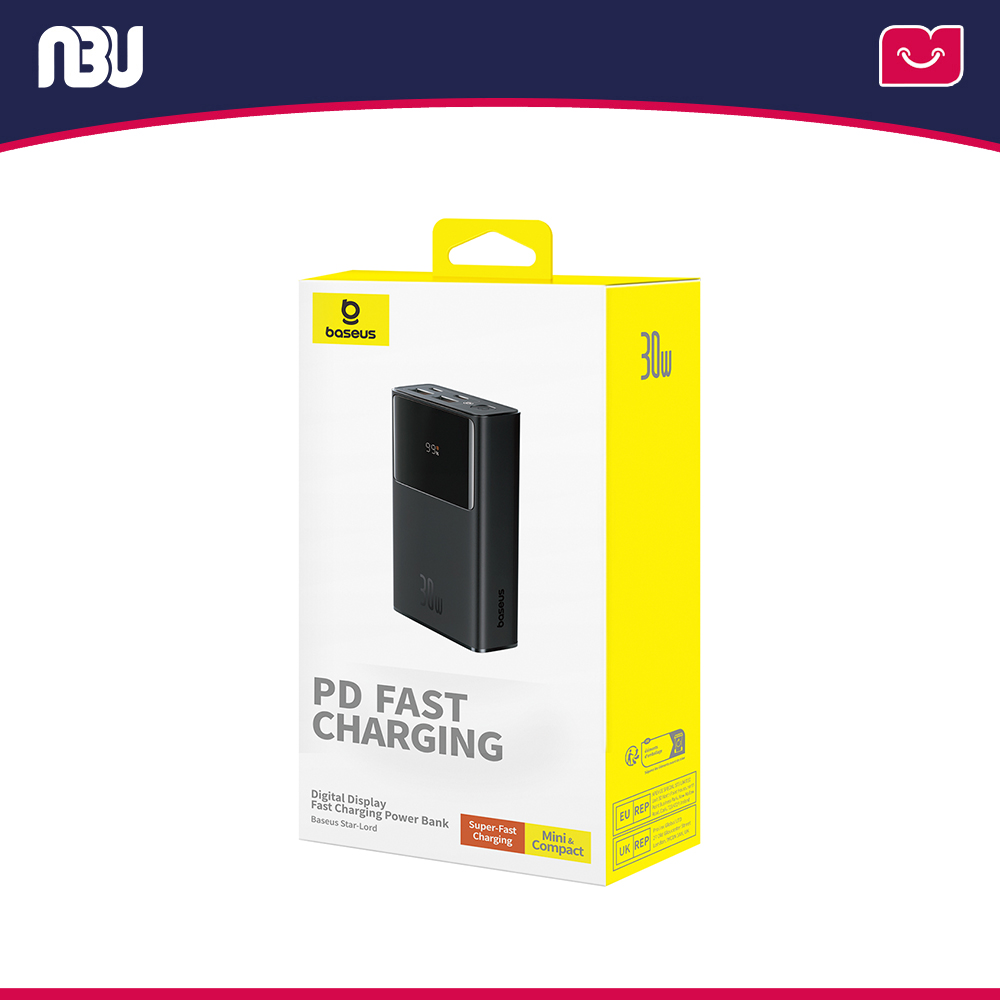 پاوربانک 5000 میلی آمپر 20 وات بیسوس P10022907113-00 -  Star-Lord Digital Display Fast Charging