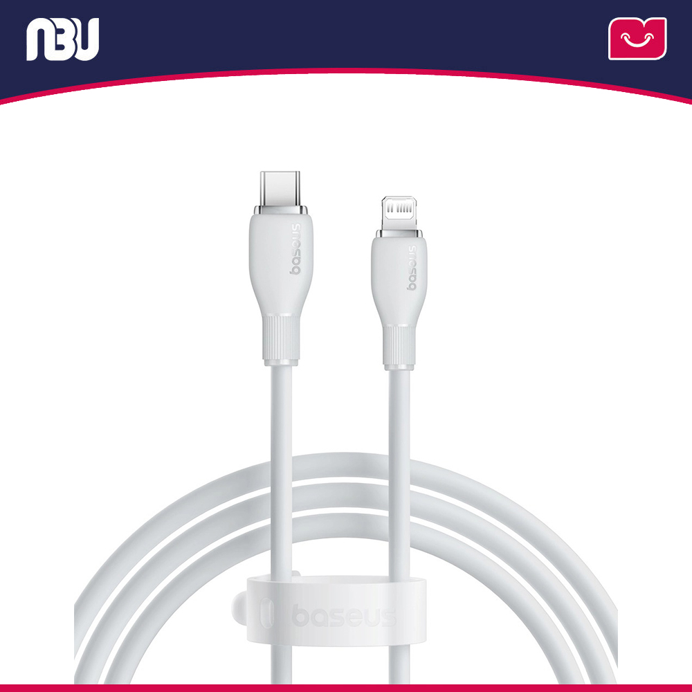 کابل 1.2 متری تایپ سی به لایتنینگ بیسوس مدل Pudding کد P10355701221-00 شناسه634216