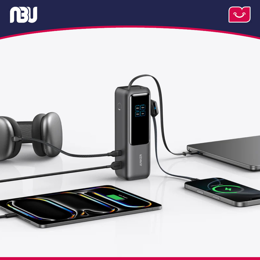 پاوربانک 165 وات انکر ظرفیت 25000 میلی آمپر ساعت مدل A1695h11