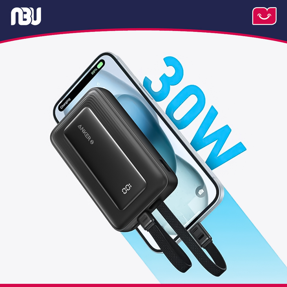 پاوربانک ۳۰ وات  انکر ظرفیت ۲۰۰۰۰ میلی آمپربه همراه کابل USB-C-Lightning مدل A1681