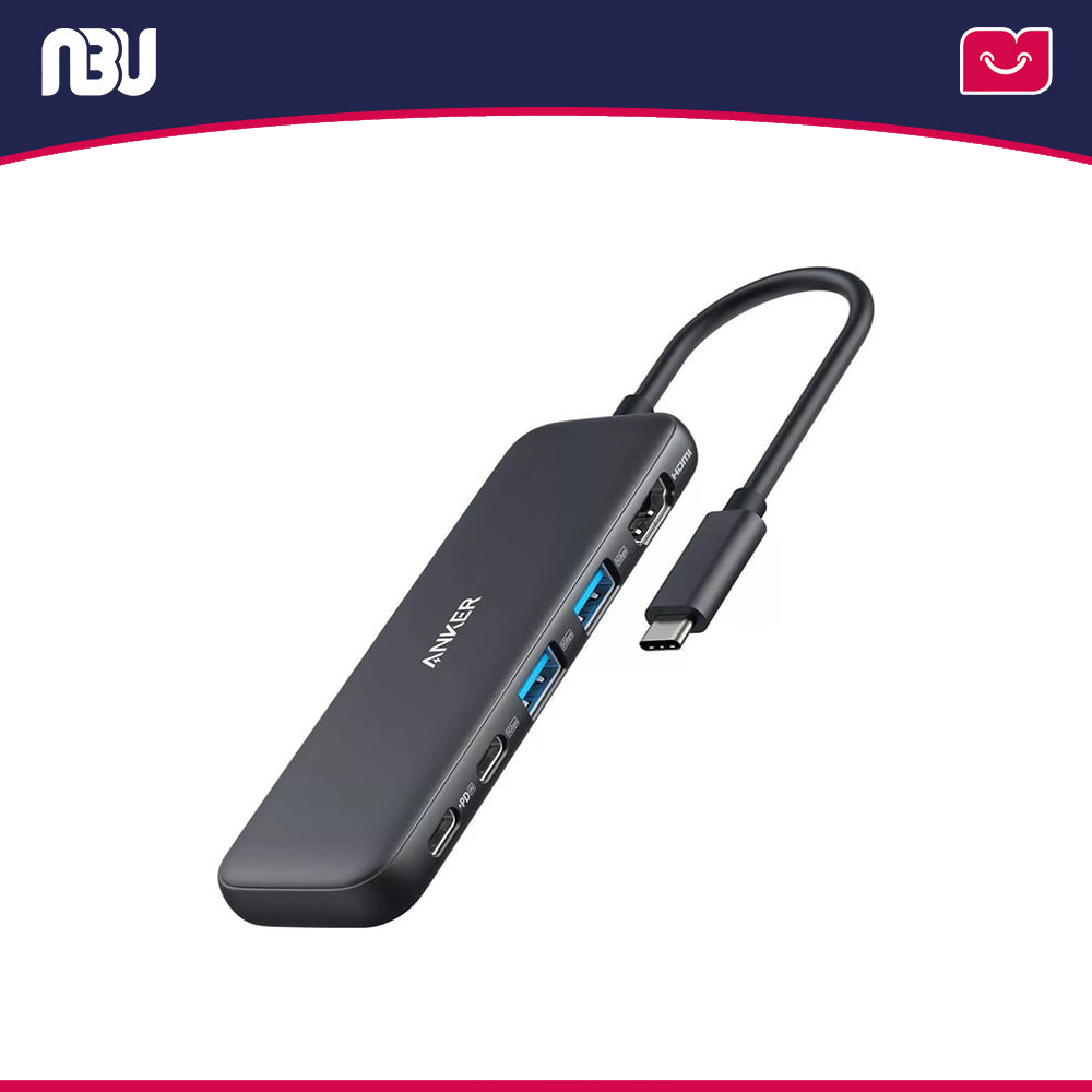 هاب تایپ سی 5 در 1 انکر مدل 332 کد A8355H11 