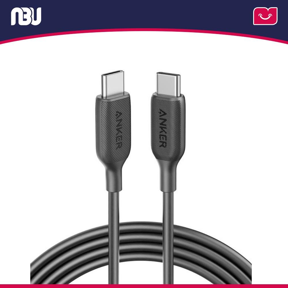 کابل تبدیل USB-C به USB-C انکر مدل PowerLine III 3ft A8852