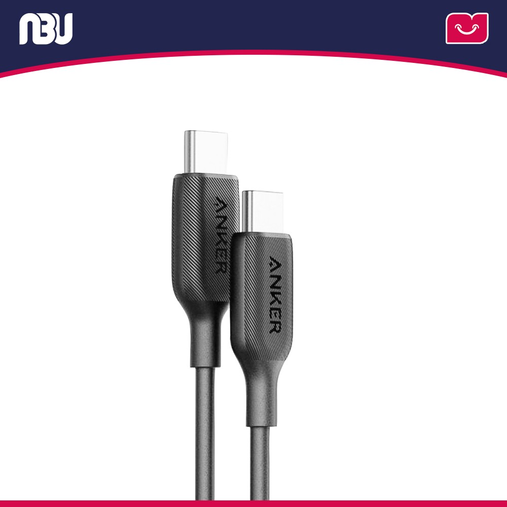 کابل تبدیل USB-C به USB-C انکر مدل PowerLine III 3ft A8852
