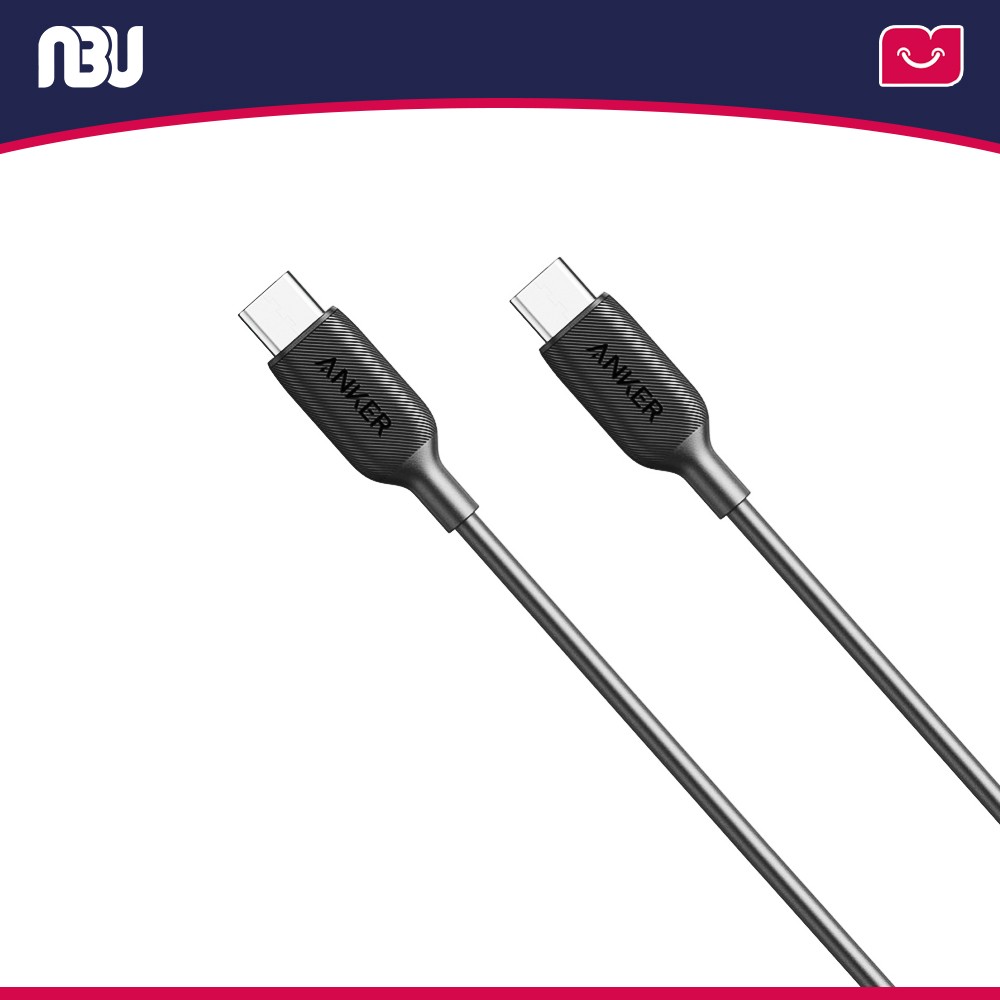 کابل تبدیل USB-C به USB-C انکر مدل PowerLine III 3ft A8852