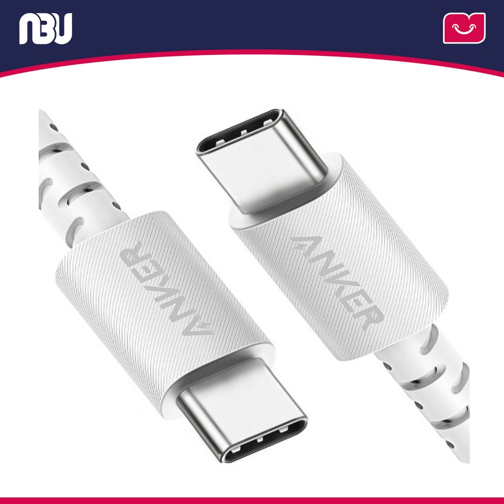 کابل تبدیل USB-C به USB-C انکر 1.8 متری مدل PowerLine Select+ A8033H21