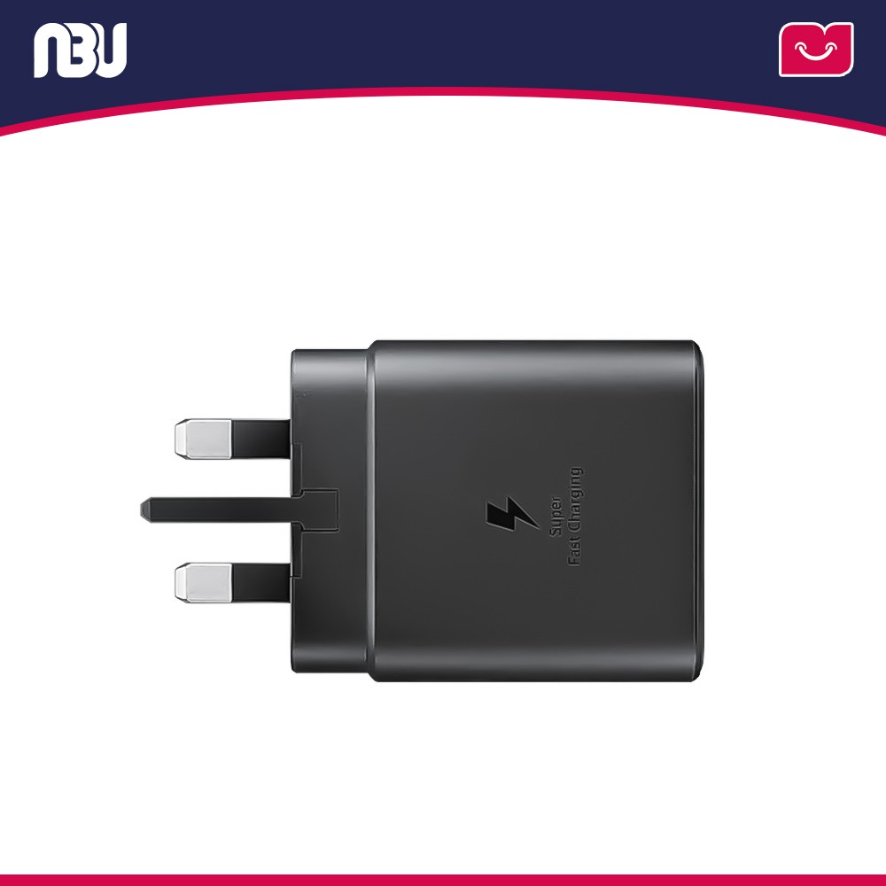شارژر سامسونگ 45 وات 3 پین مدل EP-TA845XBEGGB به همراه کابل