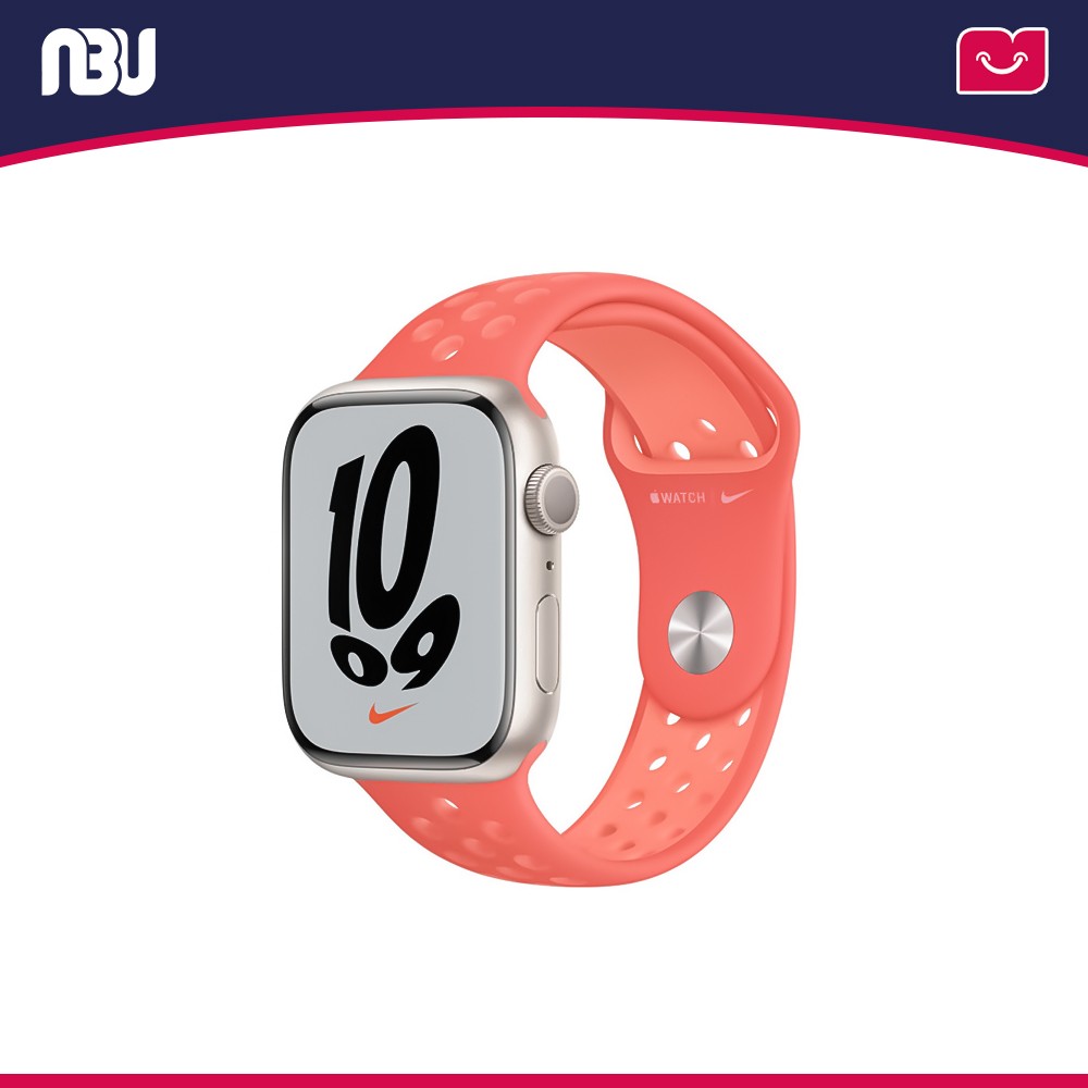 ساعت هوشمند اپل واچ سری 7 مدل 41mm Aluminum Case with Nike Sport