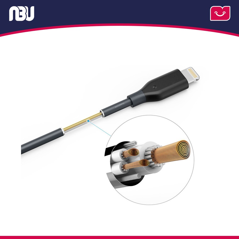 کابل تبدیل USB به لایتنینگ انکر مدل A8012 طول 0.9 متر
