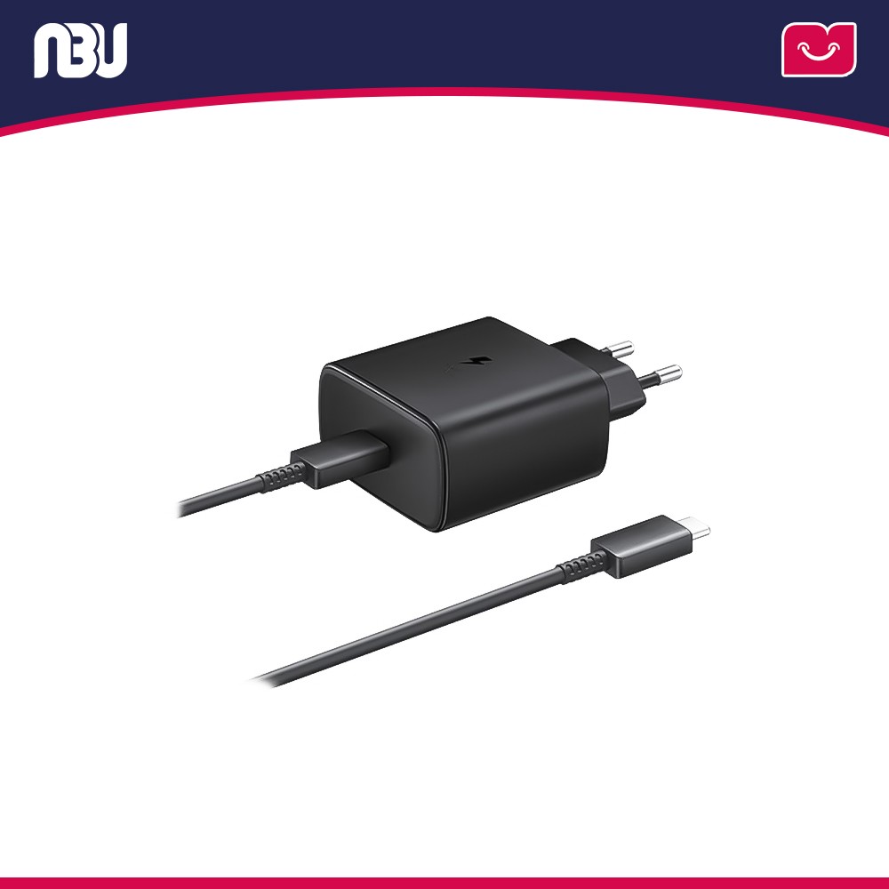 شارژر سامسونگ 45 وات 2 پین مدل EP-TA845 به همراه کابل 1.8 متری