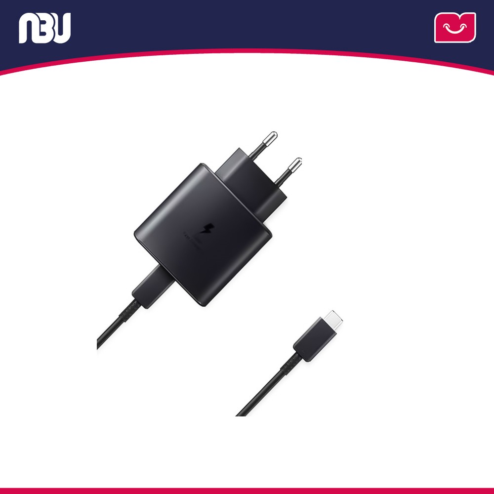 شارژر سامسونگ 45 وات 2 پین مدل EP-TA845 به همراه کابل 1.8 متری