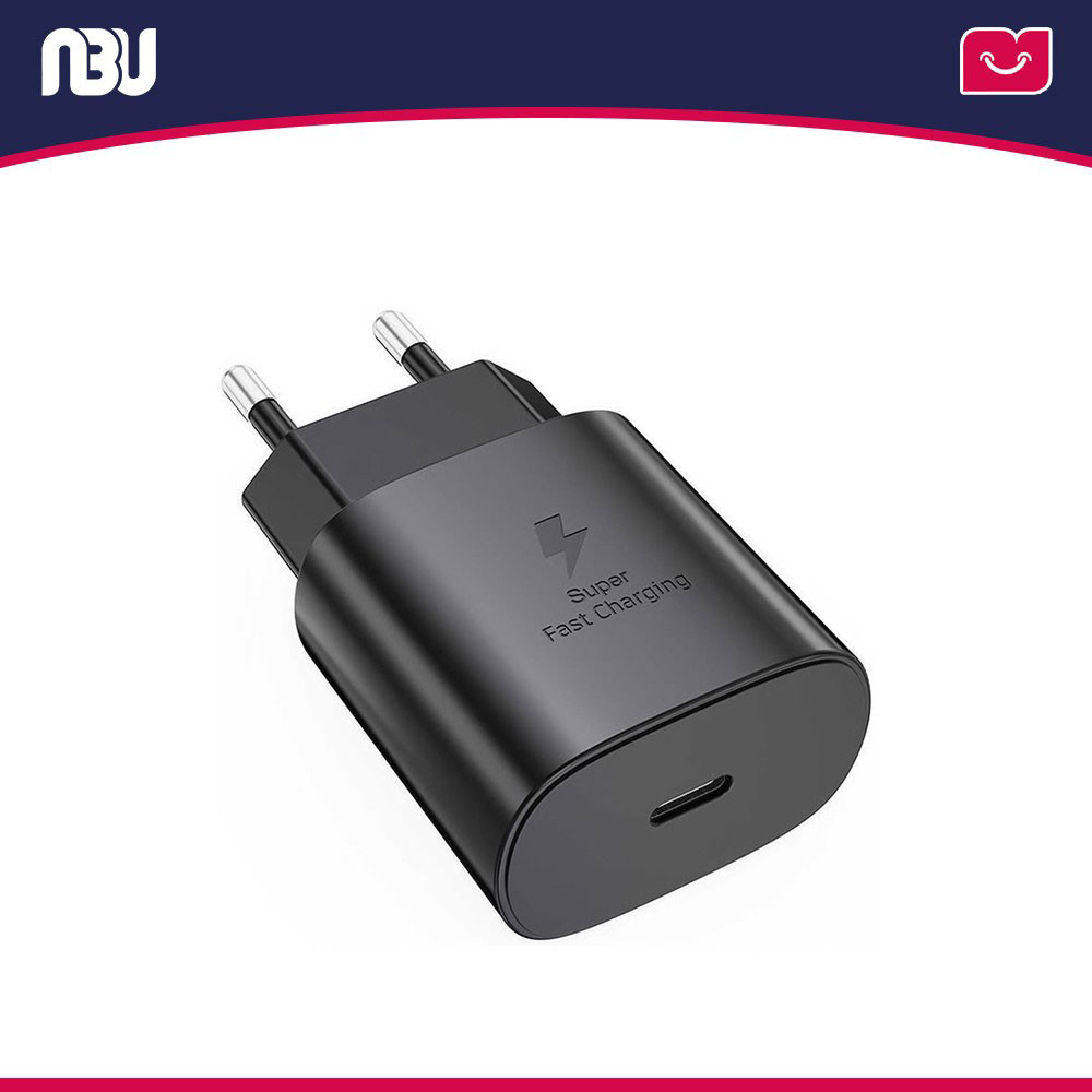 شارژر  سامسونگ 25 وات 2 پین مدل EP-TA800 بدون کابل