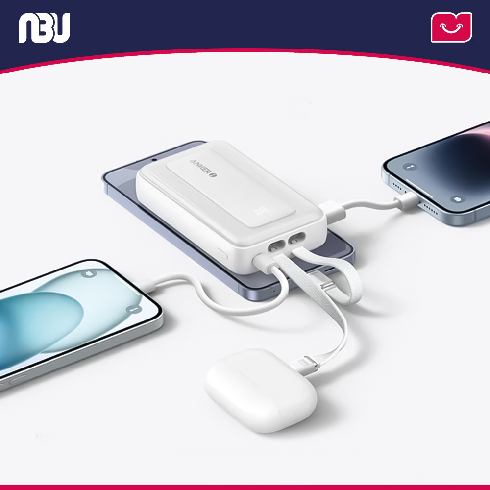 پاوربانک ۳۰ وات  انکر ظرفیت ۲۰۰۰۰ میلی آمپربه همراه کابل USB-C-Lightning مدل A1681