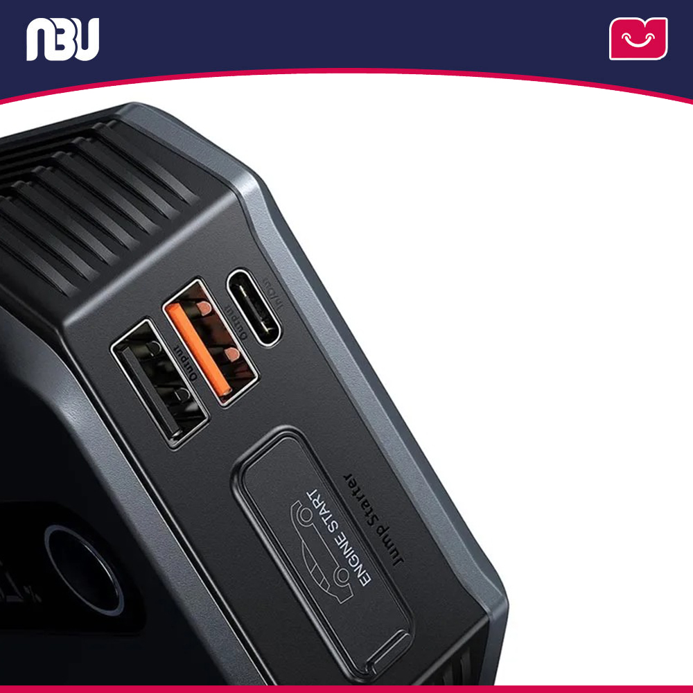 پاوربانک و جامپ استارتر خودرو بیسوس ظرفیت 20 هزارمیلی آمپر   CGNL020001