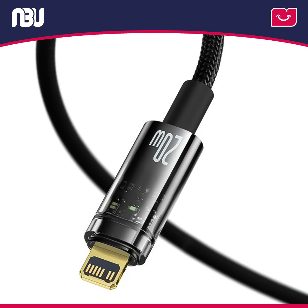 کابل تبدیل 1 متری USB-C به لایتنینگ بیسوس مدل CATS000001