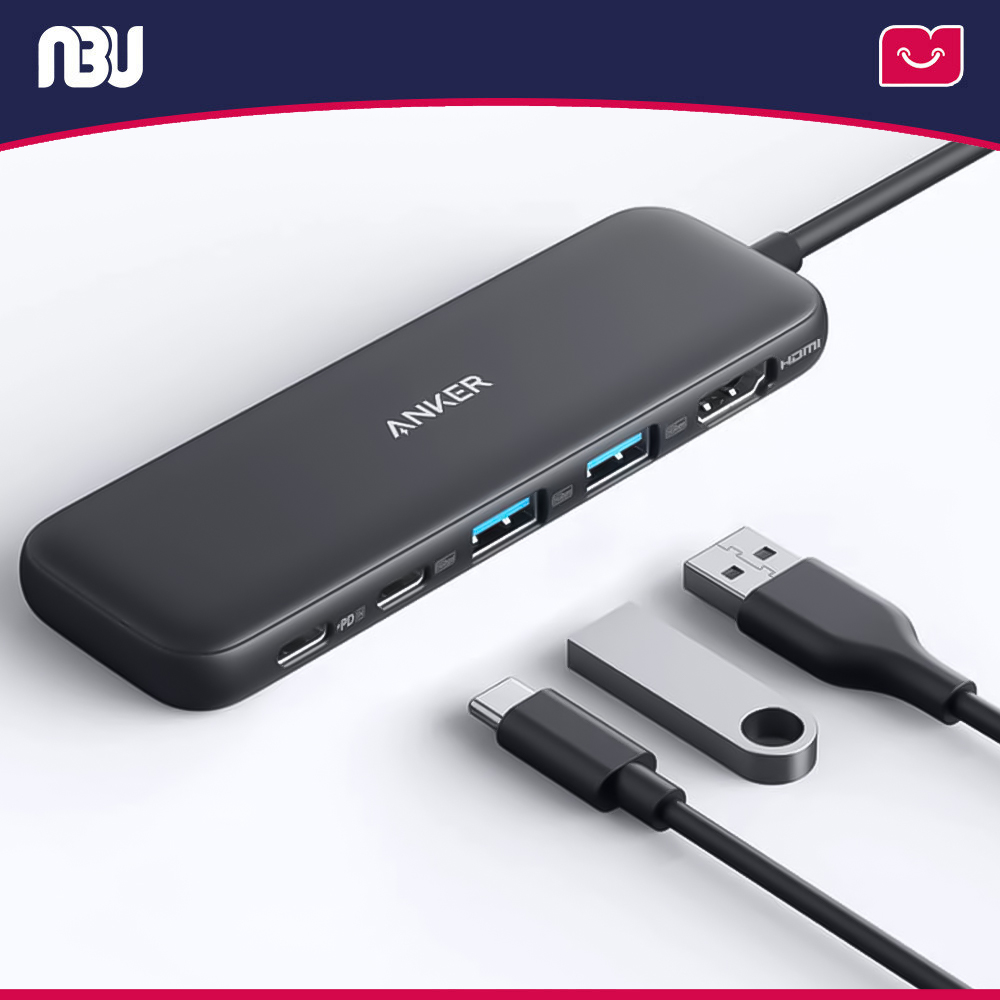 هاب تایپ سی 5 در 1  انکر مدل 332 کد A8355H11 