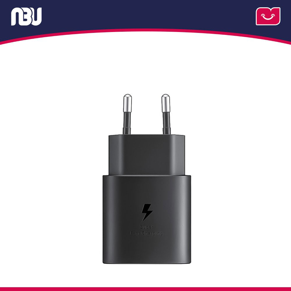 شارژر  سامسونگ 25 وات 2 پین مدل EP-TA800 بدون کابل