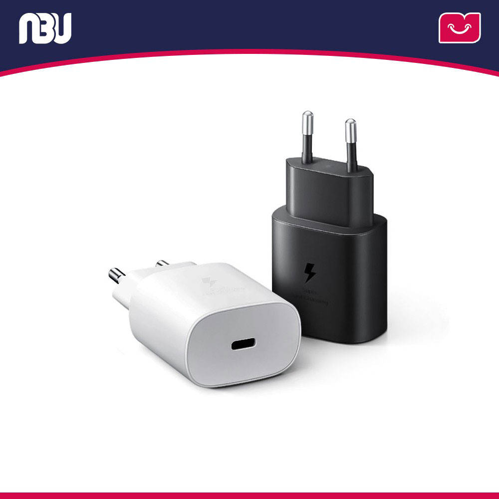 شارژر  سامسونگ 25 وات 2 پین مدل EP-TA800 بدون کابل