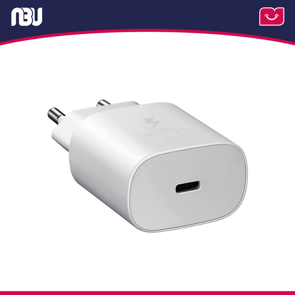 شارژر  سامسونگ 25 وات 2 پین مدل EP-TA800 بدون کابل