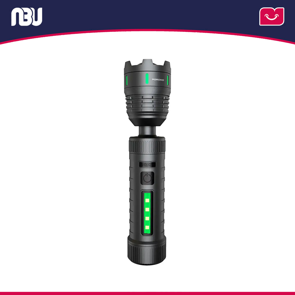 چراغ قوه لیزری چندرنگ با پاوربانک 5000mAh پرودو مدل Orbit