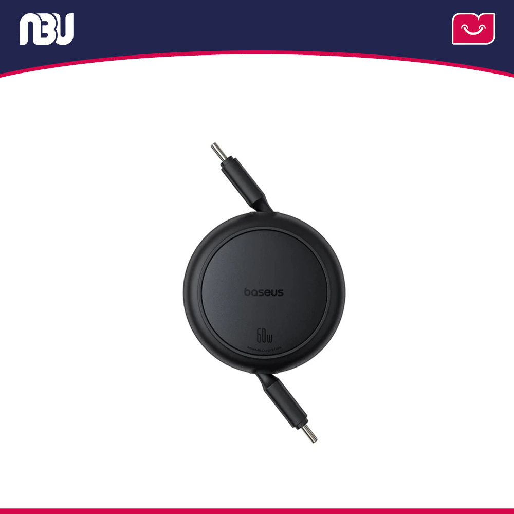 کابل تبدیل 60وات USB-C بیسوس طول 1متر مدل Free2Pull Mini کدP10364500111-01 شناسه 657505