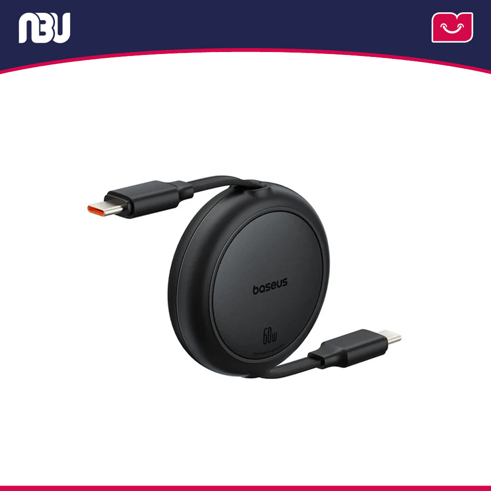 کابل تبدیل 60وات USB-C بیسوس طول 1متر مدل Free2Pull Mini کدP10364500111-01 شناسه 657505