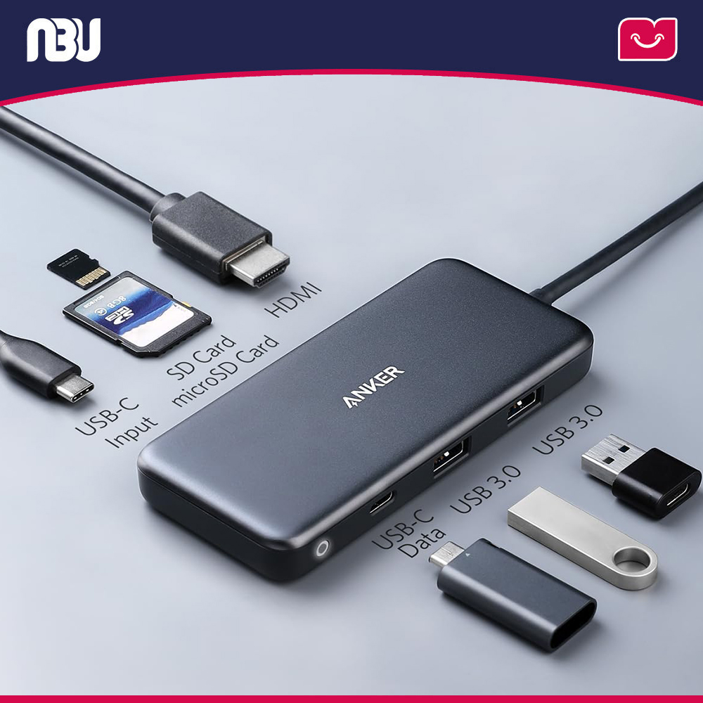 هاب تایپ سی 7 در 2 انکر مدل Power Expand کدA8371HA1