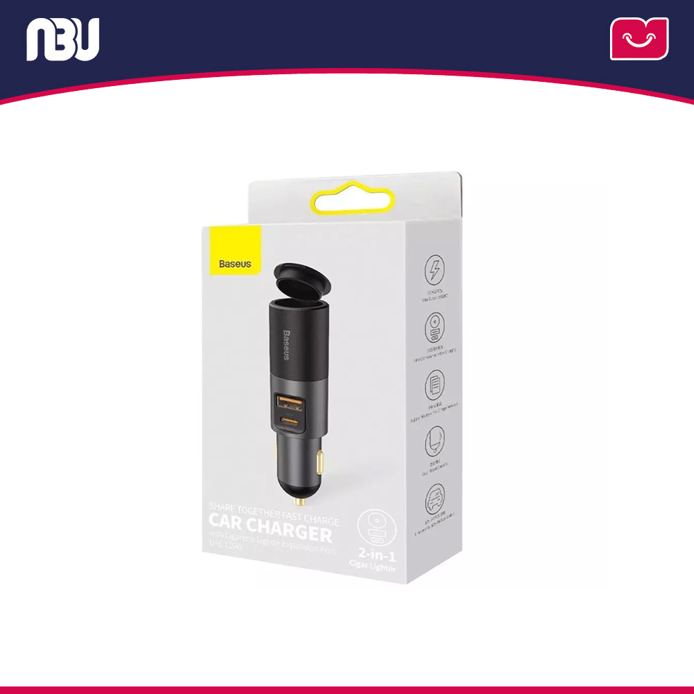 شارژر فندکی بیسوس مدلShare Together کد CCBT-C0G شناسه 206694 