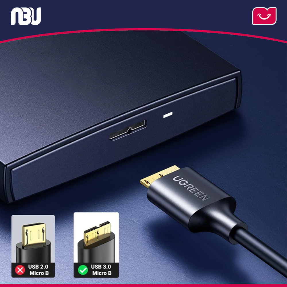 کابل تبدیل USB 3.0 به MicroUSB یوگرین مدل US130