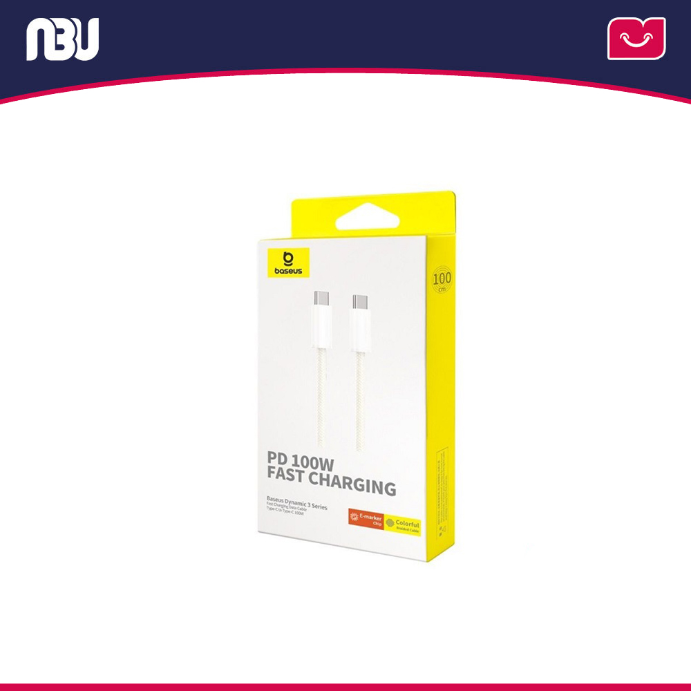 کابل فست شارژ 100وات Type-C به Type-C بیسوس کد P10367000Y11- 00 شناسه 651633