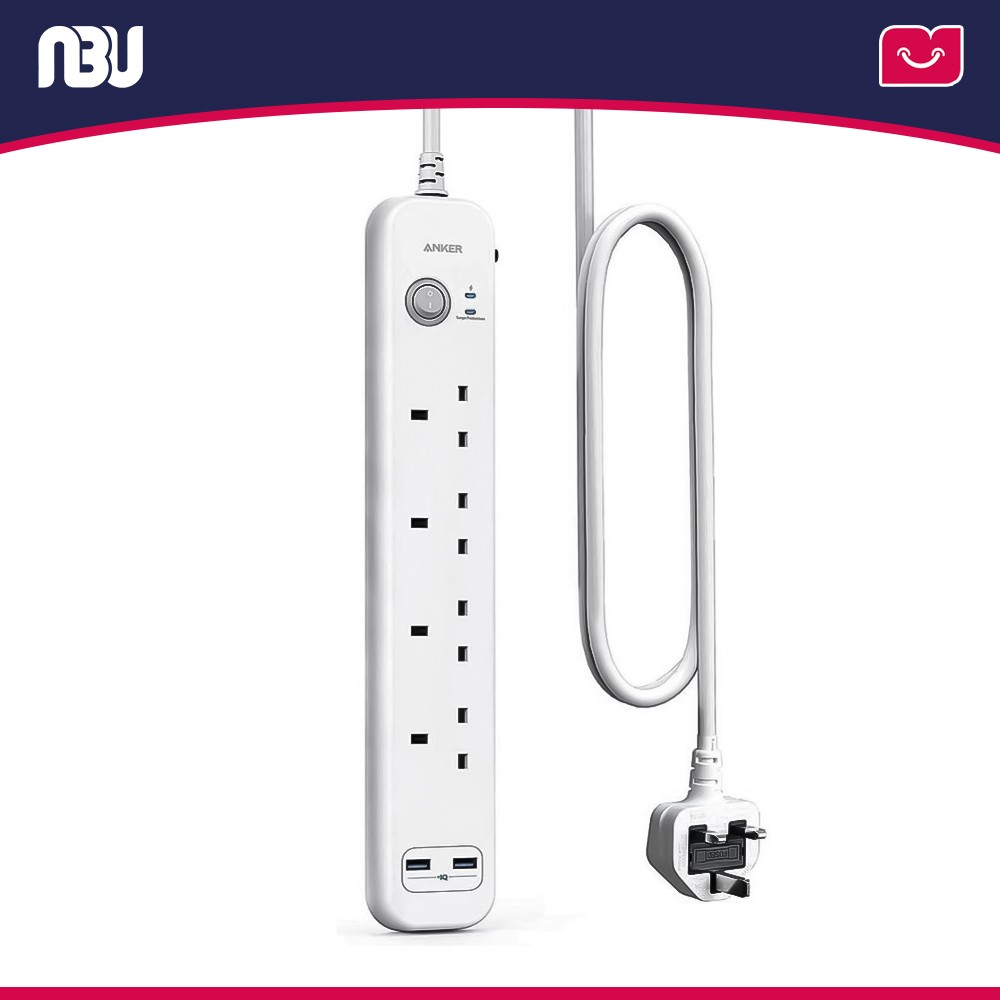 چند راهی برق 2 متری انکر مدل PowerExtend USB (6 in 1) A9141