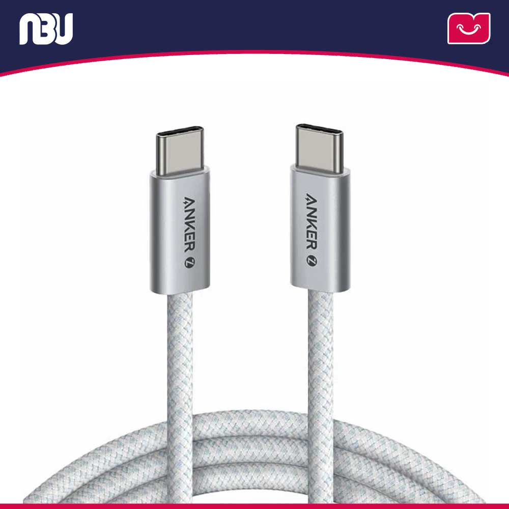 کابل شارژ انکر 240 وات 180 سانتی متر USB-C to USB-C مدل Zolo کد A8060