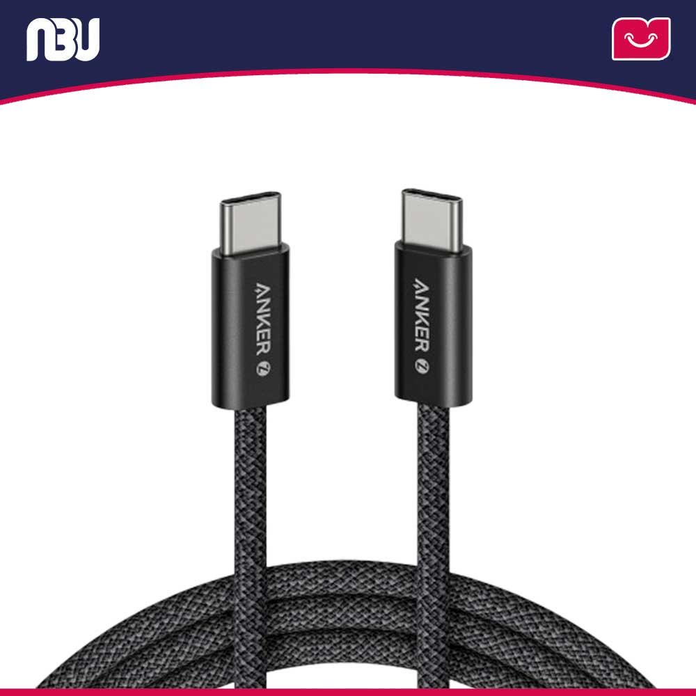 کابل شارژ انکر 240 وات 180 سانتی متر USB-C to USB-C مدل Zolo کد A8060