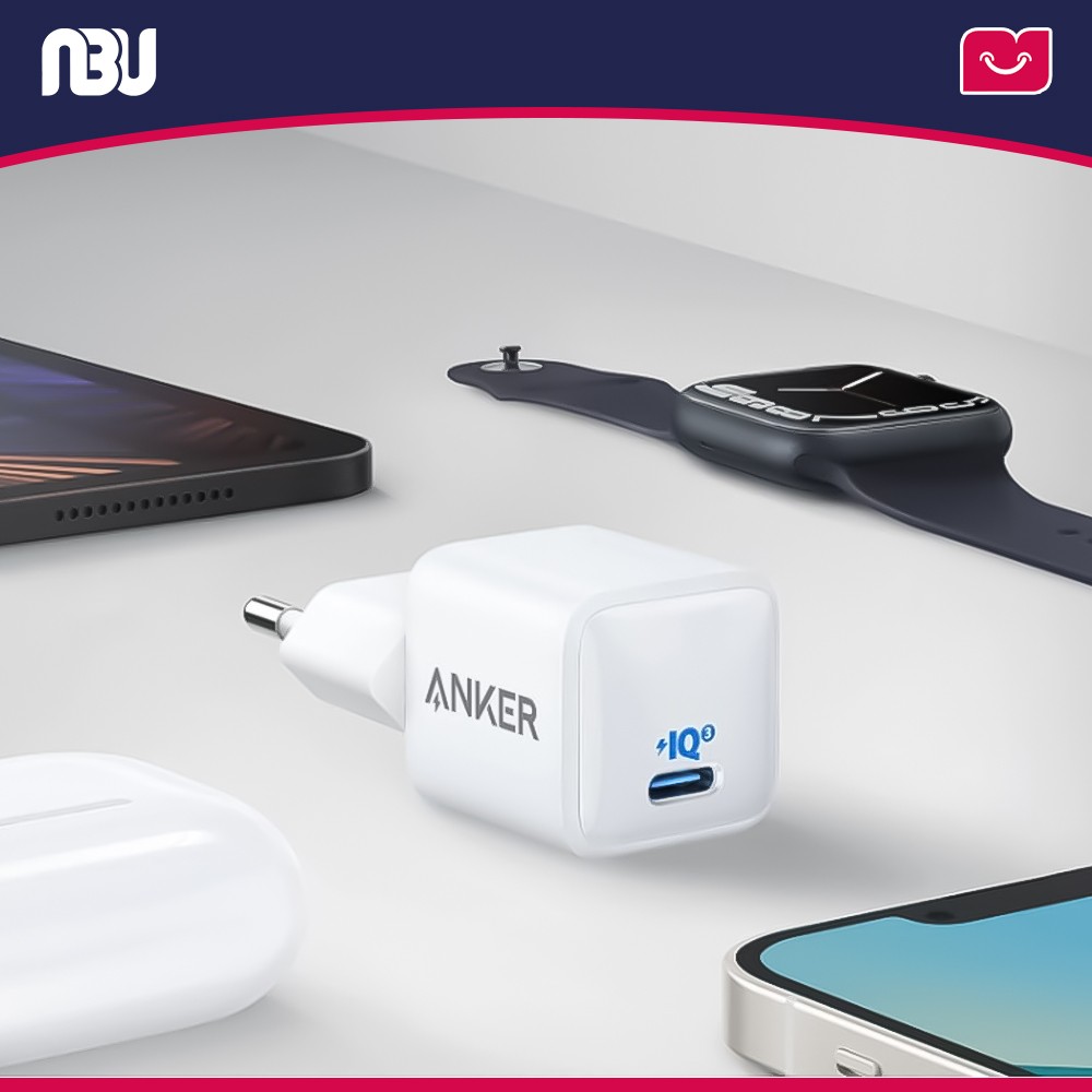 شارژر دیواری انکر مدل Powerport III Nano A2633L22