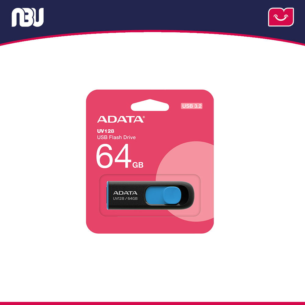 فلش مموری ای دیتا USB 3.0 ظرفیت 64 گیگابایت مدلUV128