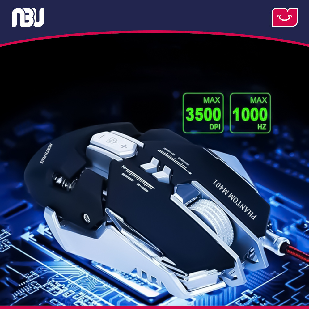 ماوس گیمینگ سیمی نورث پلاس مدل PHANTOM M401