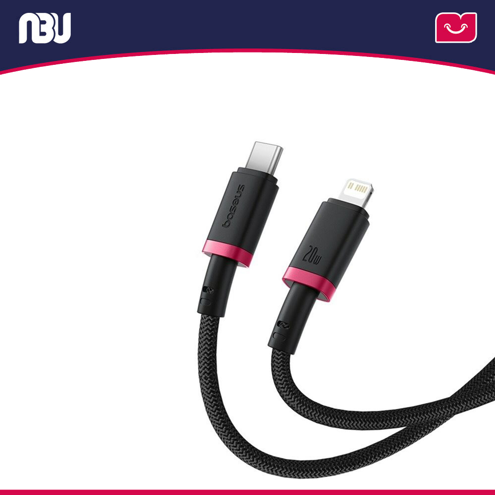 کابل تبدیل USB-C به لایتنینگ طول 1متر بیسوس مدل Dura کد P10377800U01-01 شناسه 669874 
