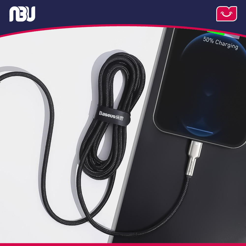 کابل تبدیل USB-C به لایتنینگ طول 0.25 متر بیسوس مدل  CATLJK-01 کد202054 