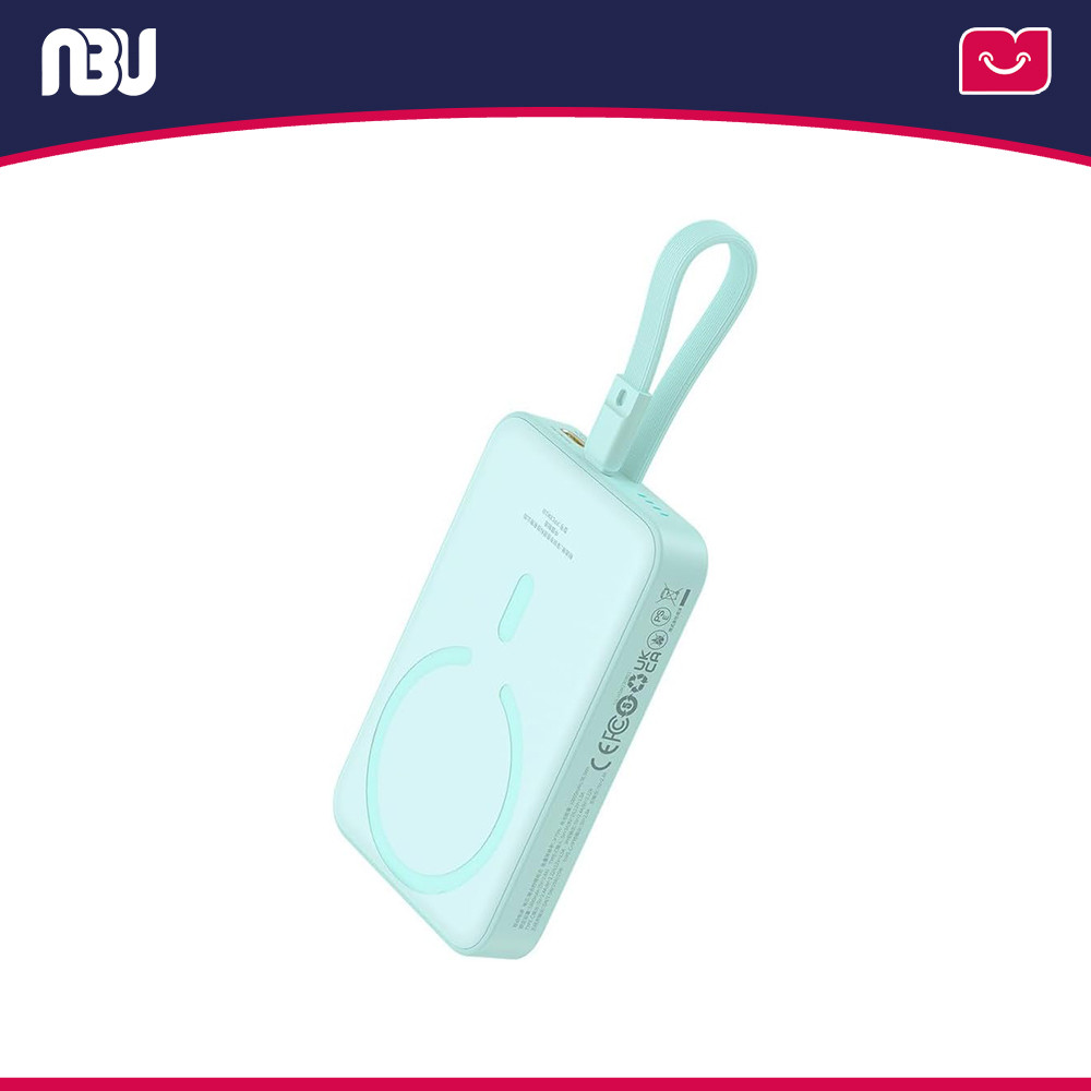 پاوربانک 10000 میلی آمپر 20 وات بیسوس  Magnetic Mini Wireless Fast Charge