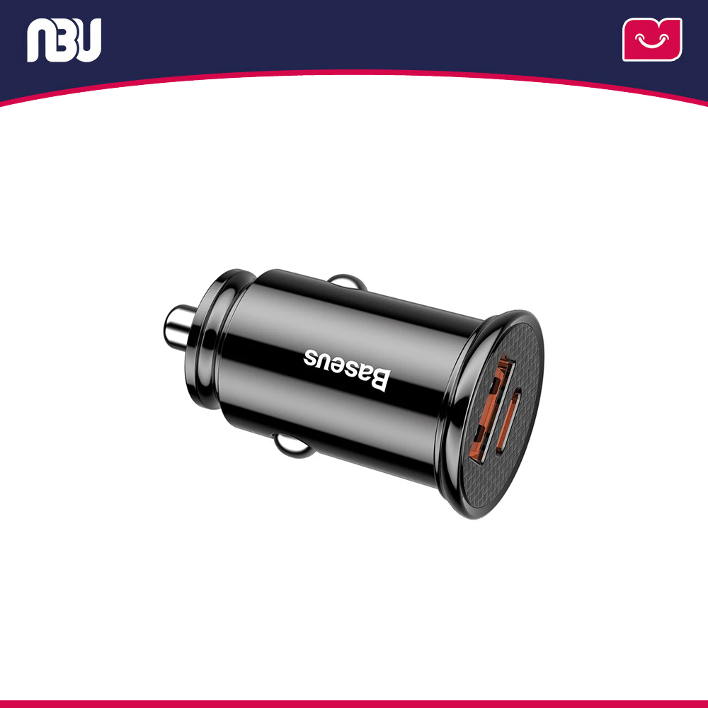 شارژر فندکی بیسوس2پورت 30 وات مدل CCALL-YS01