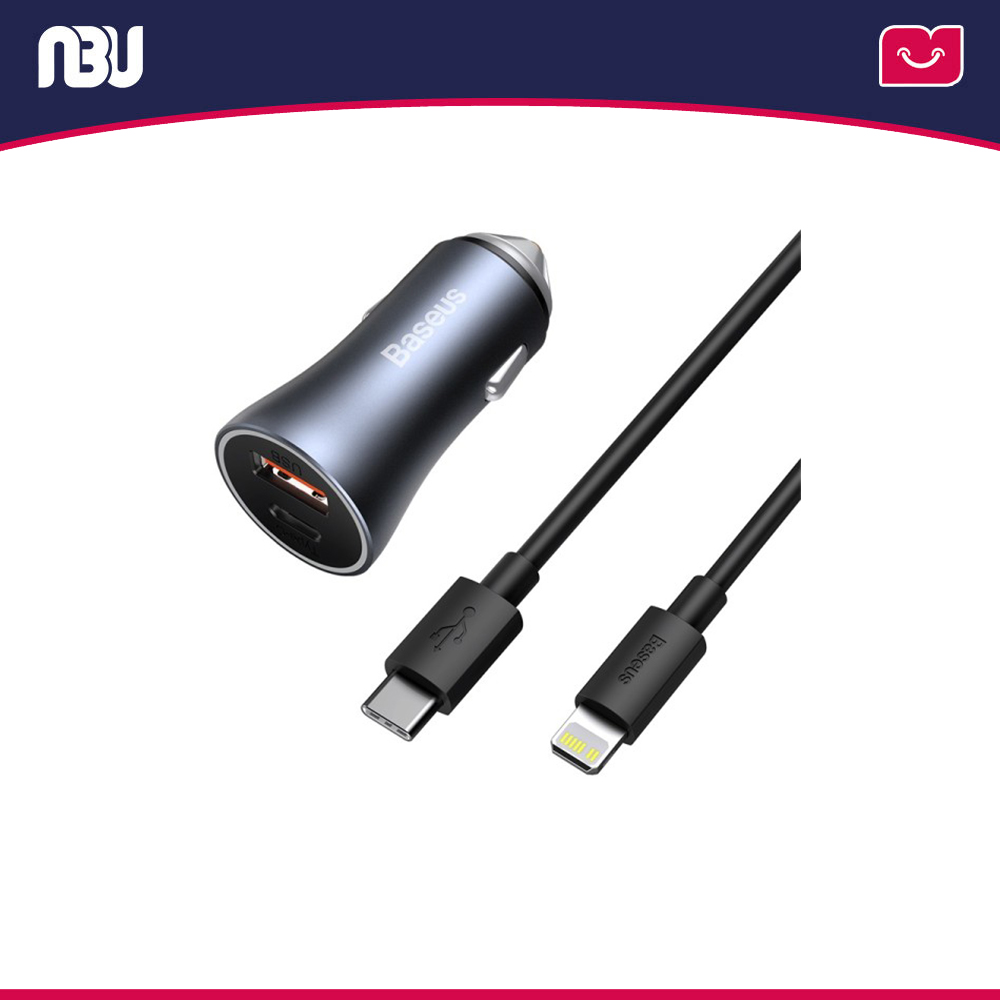 شارژر فندکی بیسوس2پورت 40 وات  مدلGolden Contactor Pro کد   TZCCJD-B0G شناسه 207639  