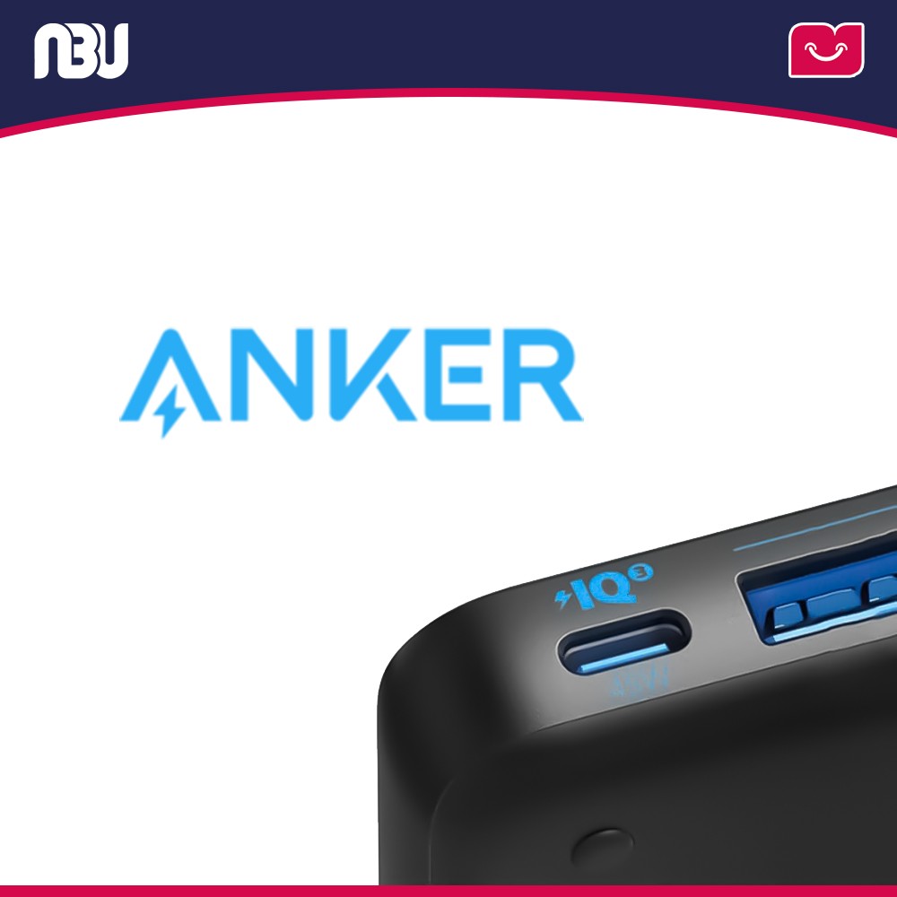 هاب شارژ 4 پورت 65 وات انکرمدل Atom III Slim  کد A2045L11