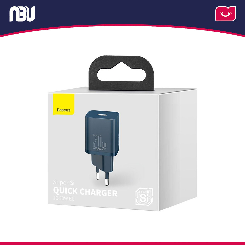 شارژر دیواری 20 وات بیسوس مدل Super Si کد CCSUP-B03 شناسه 230019 